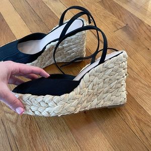 Loeffler Randall Tallulah Black Espadrille Wedge
